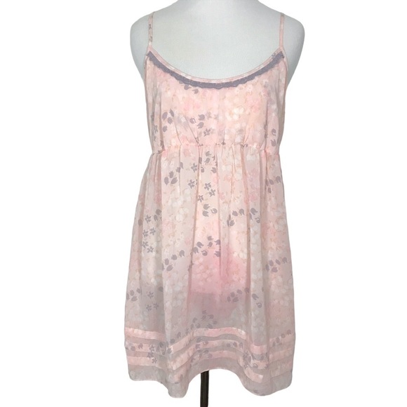 Vintage Y2K Victoria’s Secret Floral Slip Nightie Babydoll Size Medium - Picture 1 of 11